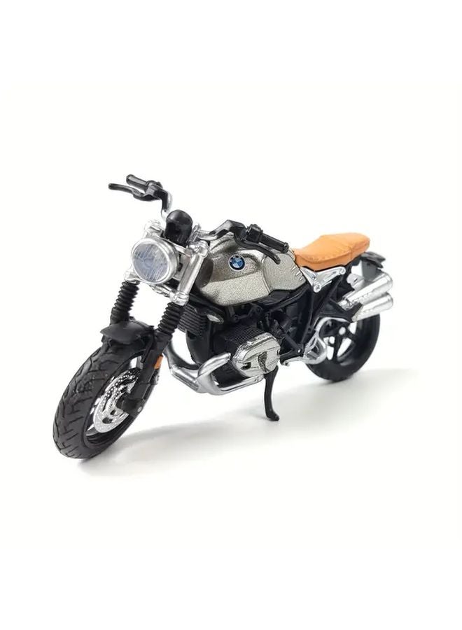Maisto 1 18 BMW R NineT Scrambler Motorcycle Model Silvery Grey Collector Edition - Image 3